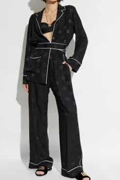 Dolce & Gabbana BLACK Silk pants
