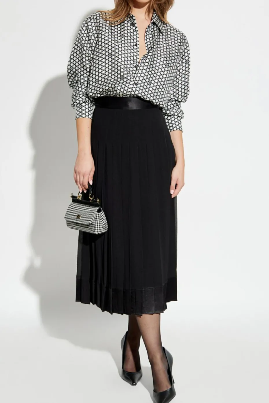 Dolce & Gabbana BLACK Silk skirt