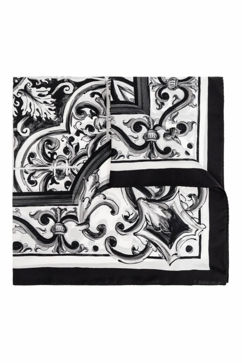 Dolce & Gabbana BLACK Silk pocket square