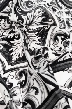 Dolce & Gabbana BLACK Silk pocket square