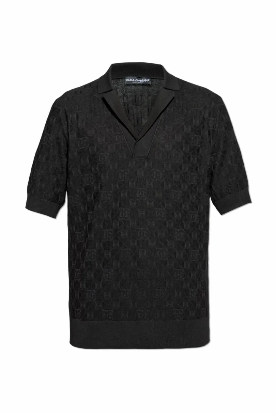 Dolce & Gabbana BLACK Silk polo