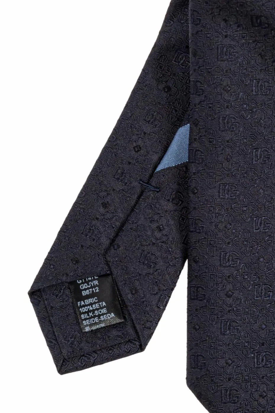 Dolce & Gabbana BLACK Silk tie with monogram