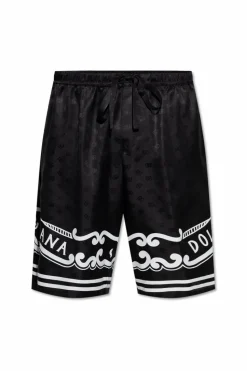 Dolce & Gabbana BLACK Silk shorts