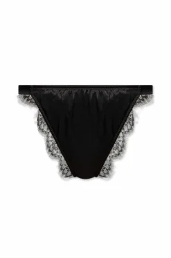 Dolce & Gabbana BLACK Silk briefs with lace