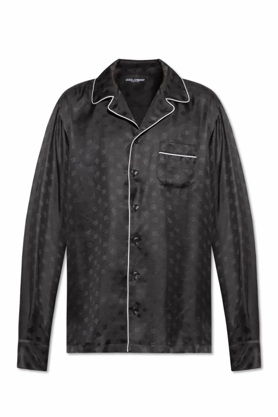 Dolce & Gabbana BLACK Silk shirt with pocket