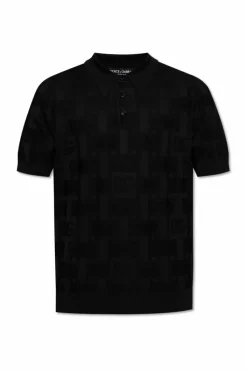 Dolce & Gabbana BLACK Silk Polo