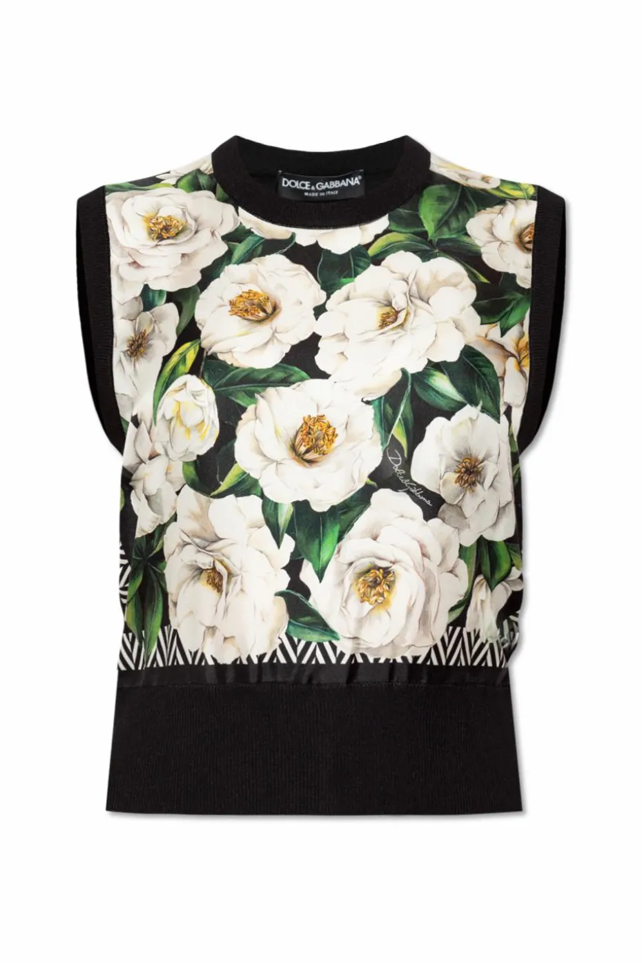 Dolce & Gabbana BLACK Sleeveless silk top