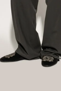 Dolce & Gabbana BLACK Slides with logo