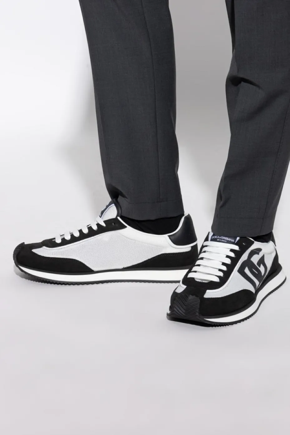 Dolce & Gabbana BLACK Sports shoes with logo