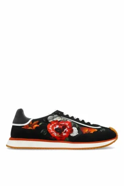 Dolce & Gabbana BLACK Sports shoes with a floral motif