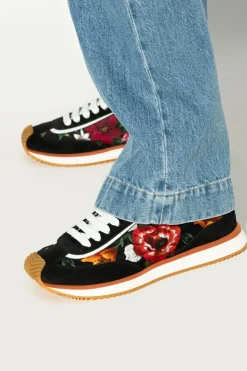 Dolce & Gabbana BLACK Sports shoes with a floral motif