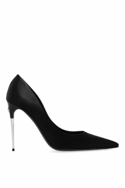 Dolce & Gabbana BLACK Stiletto pumps on decorative heel