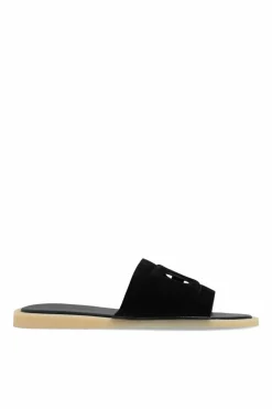 Dolce & Gabbana BLACK Suede Slippers