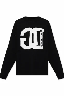 Dolce & Gabbana BLACK Sweater with embroidered logo