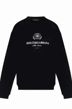 Dolce & Gabbana BLACK Sweatshirt with printed logo