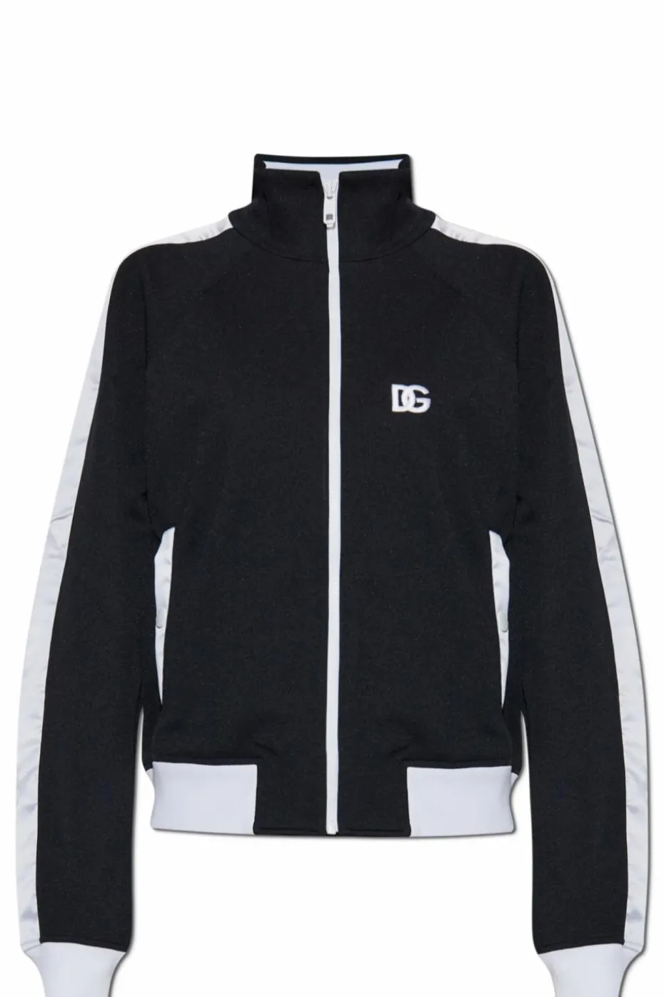 Dolce & Gabbana BLACK Sweatshirt with stand-up collar