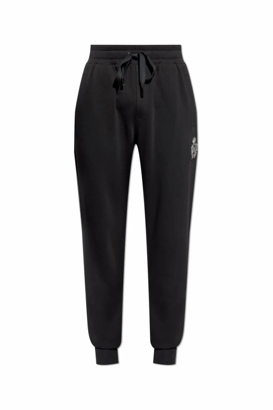 Dolce & Gabbana BLACK Sweatpants with appliqué