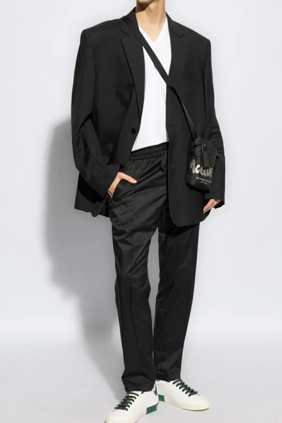 Dolce & Gabbana BLACK Trousers with stitching on the legs