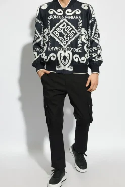 Dolce & Gabbana BLACK Trousers with logo