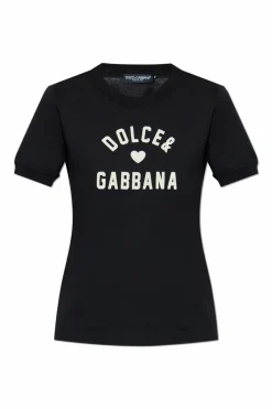 Dolce & Gabbana BLACK T-shirt with logo