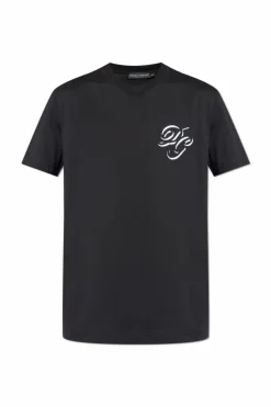 Dolce & Gabbana BLACK T-shirt with embroidered logo