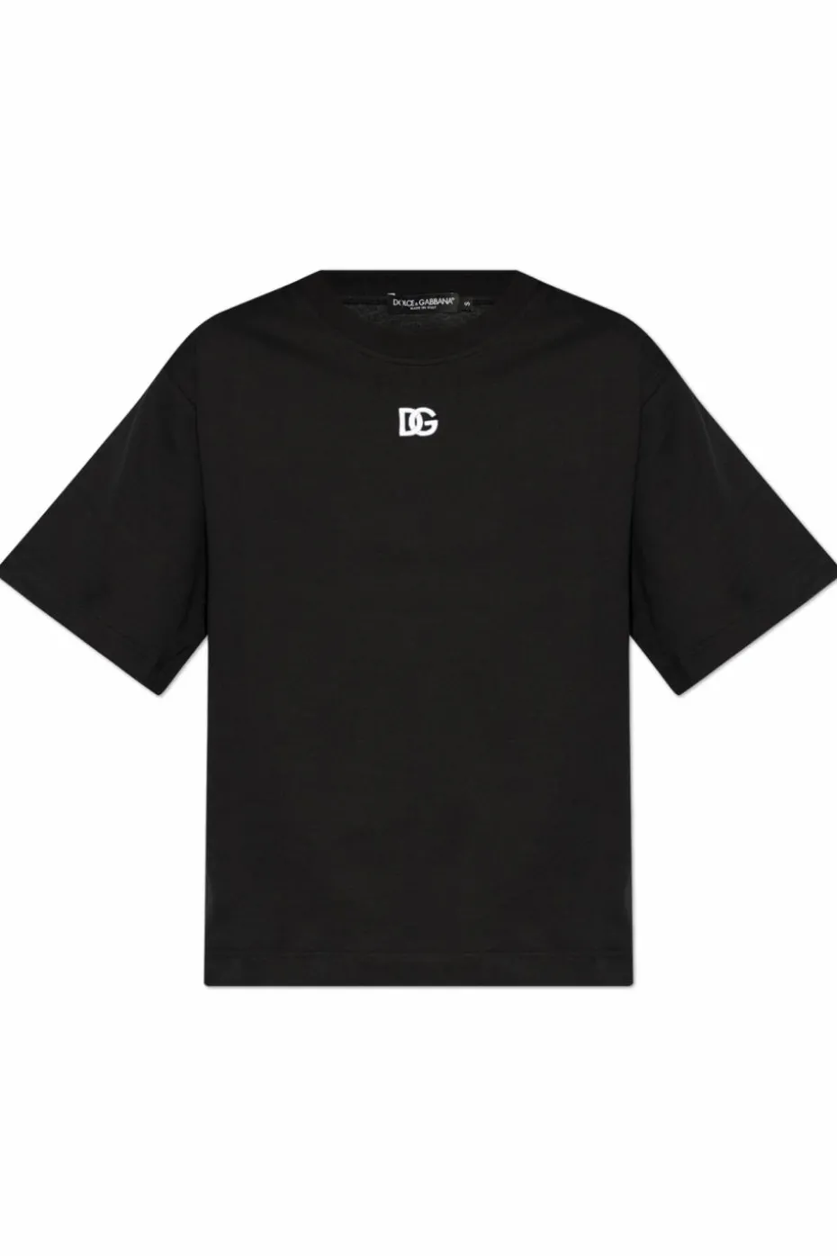 Dolce & Gabbana BLACK T-shirt with embroidered logo