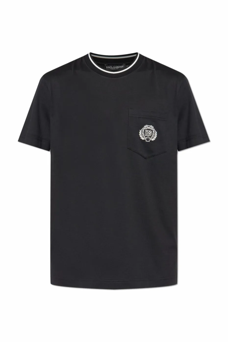 Dolce & Gabbana BLACK T-shirt with pocket
