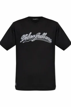 Dolce & Gabbana BLACK T-shirt with logo