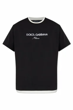 Dolce & Gabbana BLACK T-shirt with logo