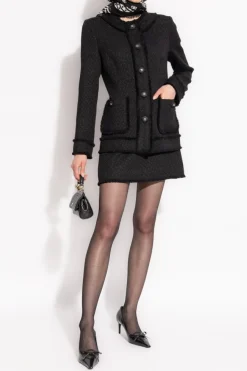 Dolce & Gabbana BLACK Tweed Skirt