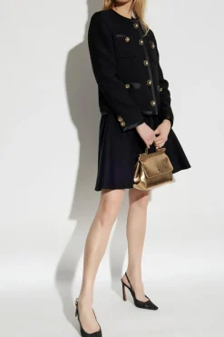 Dolce & Gabbana BLACK Tweed blazer with shimmering appliqués