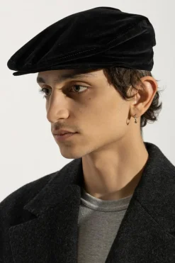 Dolce & Gabbana BLACK Velvet flat cap