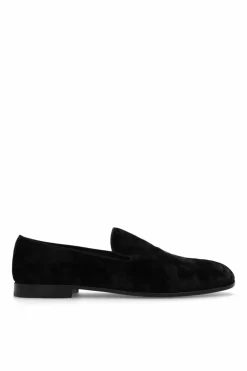 Dolce & Gabbana BLACK Velvet moccasins