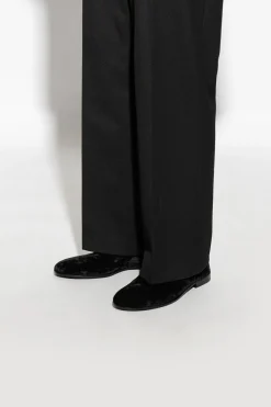 Dolce & Gabbana BLACK Velvet moccasins