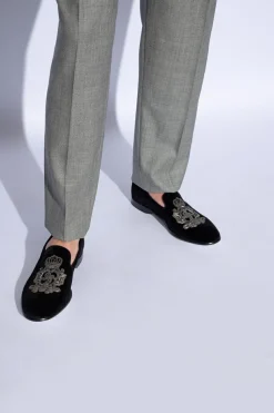 Dolce & Gabbana BLACK Velvet loafers