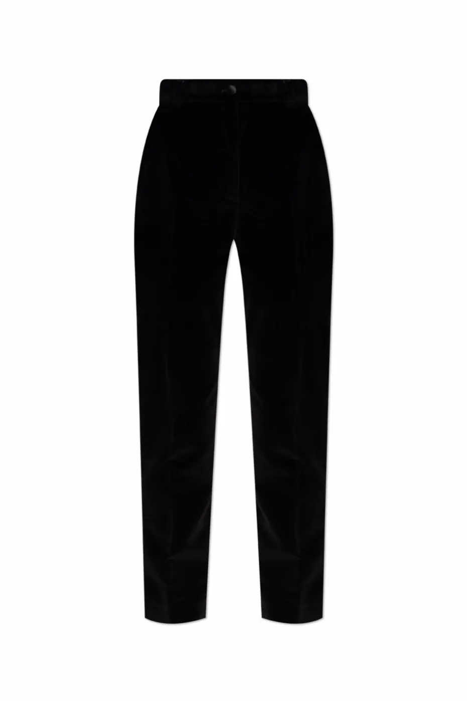 Dolce & Gabbana BLACK Velvet pants with side stripes