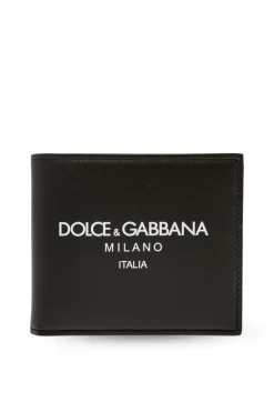 Dolce & Gabbana BLACK Wallet with Printed Logo