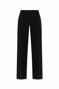 Dolce & Gabbana BLACK Wool pleated trousers