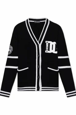 Dolce & Gabbana BLACK Wool cardigan with logo