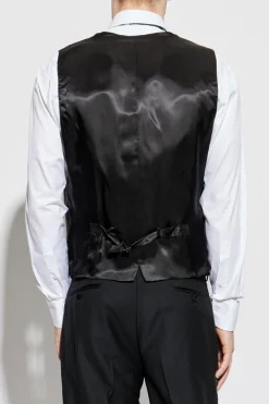 Dolce & Gabbana BLACK Wool suit with vest