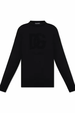 Dolce & Gabbana BLACK Wool sweater with logo