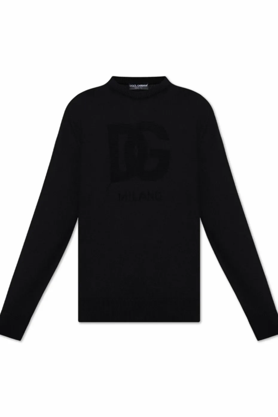Dolce & Gabbana BLACK Wool sweater with logo