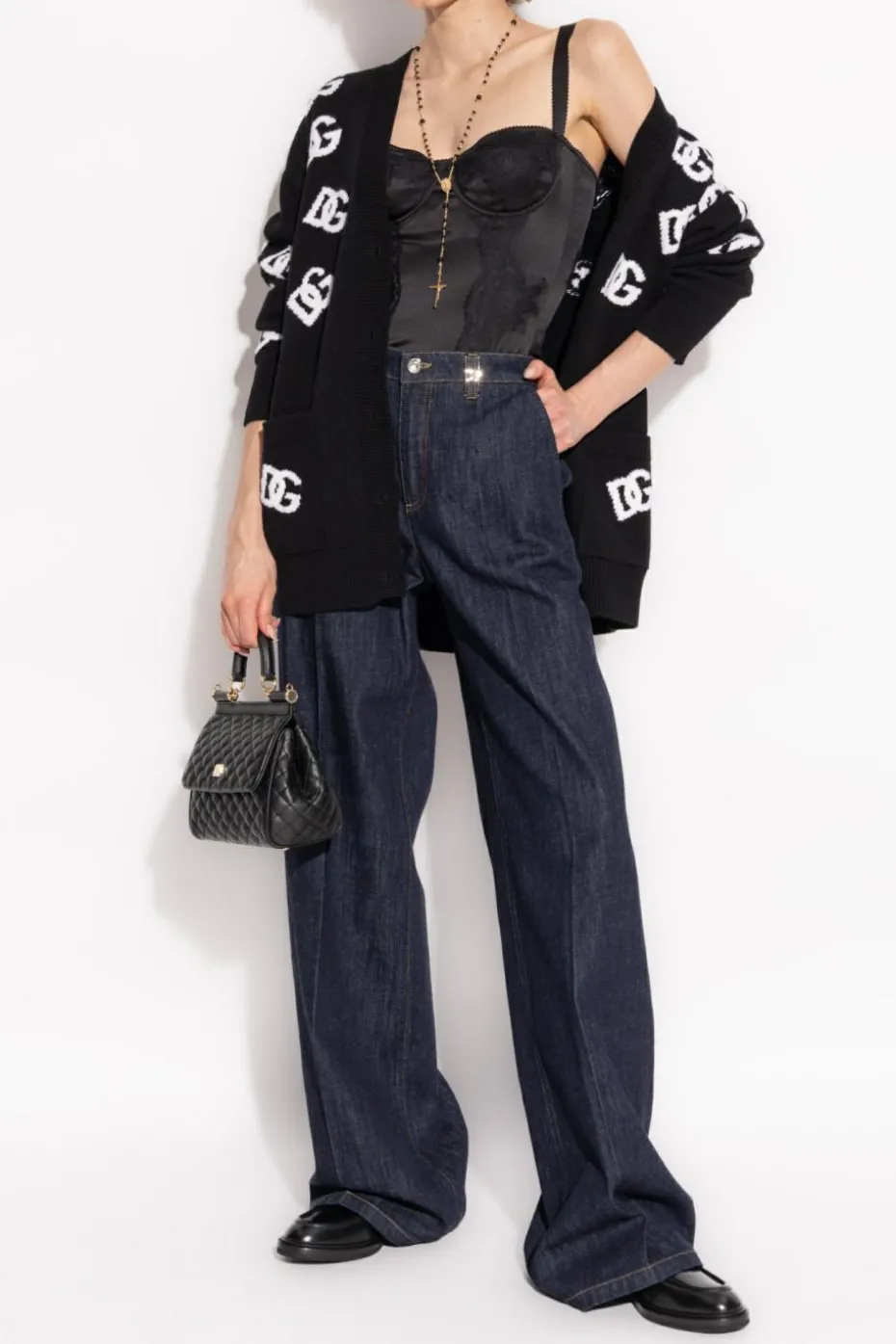 Dolce & Gabbana BLACK Wool Cardigan