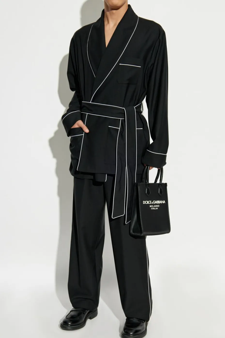 Dolce & Gabbana BLACK Wool bathrobe