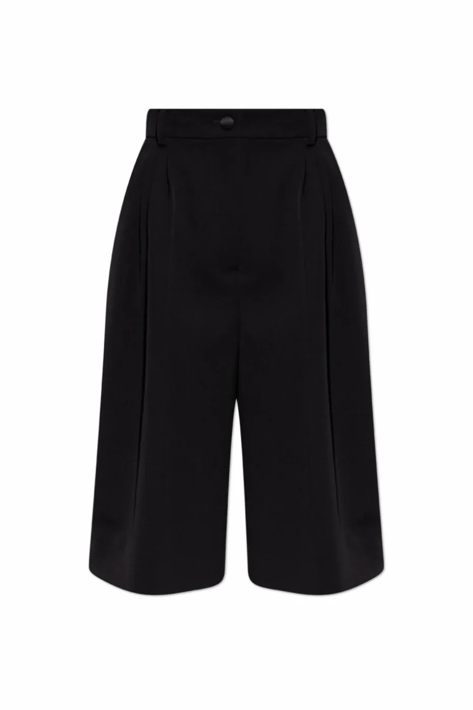Dolce & Gabbana BLACK Wool shorts with side stripes