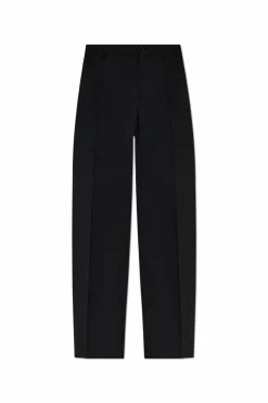Dolce & Gabbana BLACK Wool pants with creases