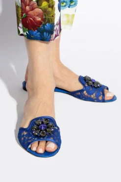Dolce & Gabbana BLUE Bianca Slides