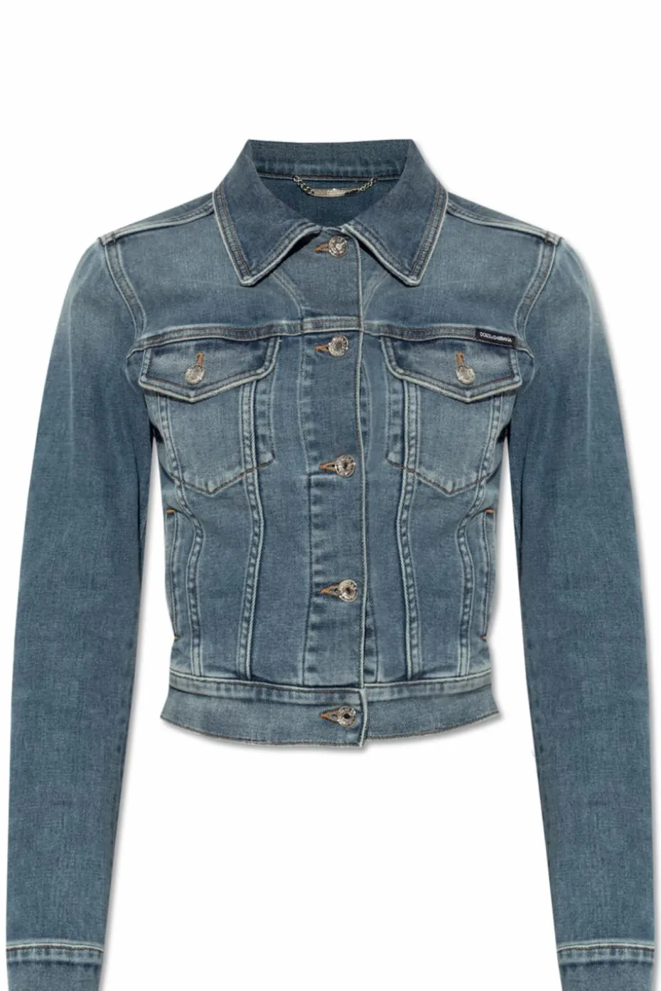 Dolce & Gabbana BLUE Denim jacket with vintage effect