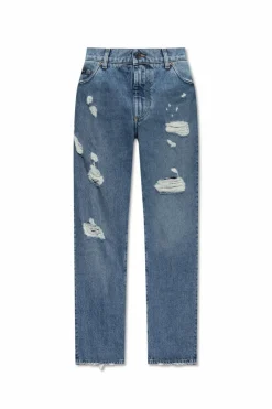 Dolce & Gabbana BLUE Jeans with vintage effect