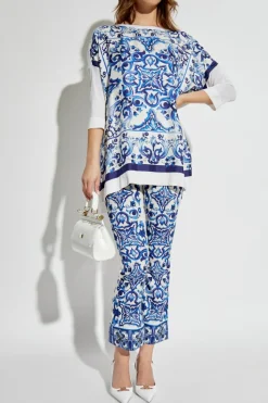 Dolce & Gabbana BLUE Silk blouse